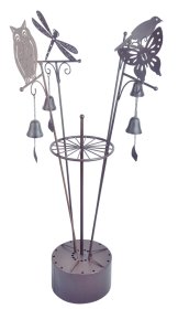 Sodo dekoracija metalinis su varpeliu Nortene Bellmet, įsmeigiama, metalinė