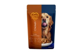 Konservuotas šunų ėdalas LOVELY HUNTER, visų veislių suaugusių šunų šlapias pašaras su vištiena, 500 g