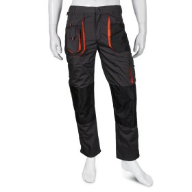 Kelnės HERVIN, 80% poliesteris, 20% medvilnė, XXL dydis, juoda spalva, WH280