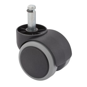 Dvigubas ratukas kietoms grindims WALTECO, d-50 mm, su varžtu d-10 mm, apkrova 50 kg