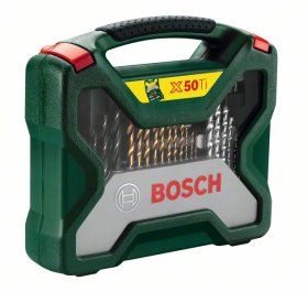 Įrankių rinkinys BOSCH X-Line, 50 dalių
