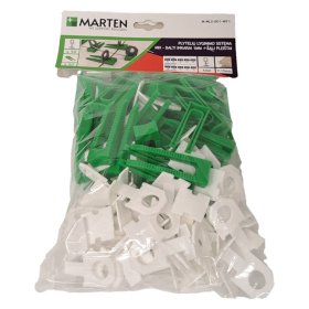 Plytelių išlyginimo sistema MARTEN, komplekte inkarų (1 mm) 50 vnt., pleištų (7-15 mm) 50 vnt.