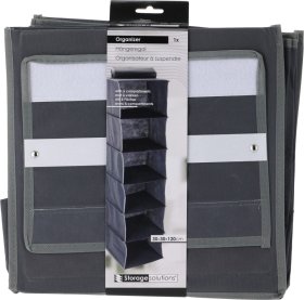 Pakabinama lentyna, 6 skyrelių, 30 x 30 x 120 cm