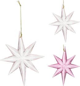 Eglutės žaisliukas Snaigė, 2 skirtingų sp., 1 vnt., 13 cm