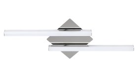 Lubinis vonios šviestuvas RABALUX Antonia, LED, 2 x 12W, 230V 50Hz, 4000K, 2360 lm, IP44, metalinis, chromo/baltos sp., 735 x 70 x 265 mm, 5895