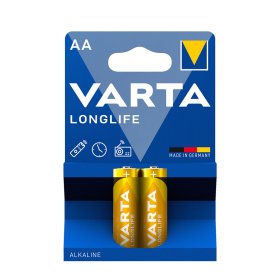 Maitinimo elementai VARTA MIGNON LONGLIFE, 2 vnt., AA, LR6
