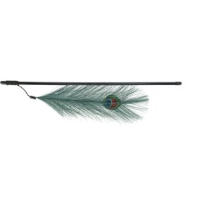 Žaislas katėms TRIXIE, meškerė su povo plunksna, 47 cm