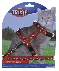 Komplektas katei, nailoninis su petnešom,27-46cm/10mm, 1.20m