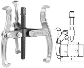 Guolių nuėmėjas trišakis TOTAL, CR-V, max 3T, 3"/75 mm, THTGP336
