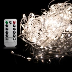 Šviečianti girlianda SUNLUX TY-421, 200 LED, 3 x 2 m, spalvota ir balta spalvos, užuolaidos dizaino, IP44, tinka naudoti lauke