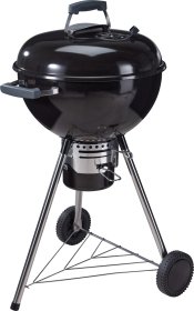Anglies kepsninė BBQ, 54x55,5x94 cm, skersmuo 64cm, juoda, su ratukais