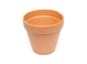 Keraminis lauko vazonas, terakota sp., 21 x 21 x 19 cm.