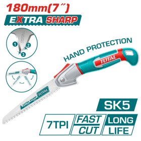 Sulankstomas sodo pjūklas TOTAL THFSW1808, trigubo galandinimo, 7TPI, 180 mm