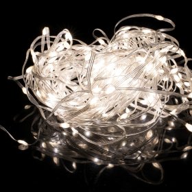 Šviečianti girlianda SUNLUX TY-424, 200 LED, 3 x 2 m, spalvota ir balta spalvos, užuolaidos dizaino, lašelio formos lemputės, IP44, tinka naudoti lauke