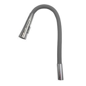 Maišytuvo snapas FLEX, su dušeliu, pilkos spl., 170567