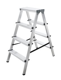 Kopėčios HERVIN EQUIPMENT, aliuminės, dvipusės, 2x4 pakopų, 880-950 mm, AD0404A