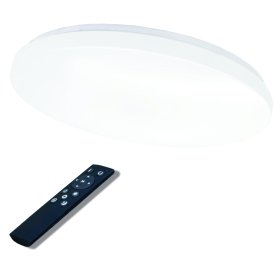 Lubinis LED šviestuvas TOPE Sopot, 2x36 W, 3000-6500K, 220-240V, 2854-6732 lm, 480 x 75 mm, IP20, dimeriuojamas, su pultu