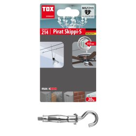 Inkarinis varžtas GKP TOX Pirat Skippi-S, M5/52 mm, su kabliu, 2 vnt.