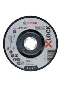Išgaubtas šlifavimo diskas BOSCH X-LOCK, 125 x 6 x 22,23, A 30 T BF