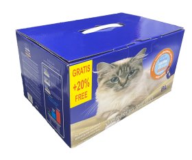 Kraikas katėms BELOCAT, pakuotėje yra 2 vnt po 4l silikagelinio kačių kraiko