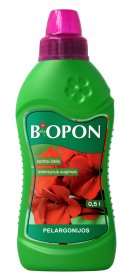 Skystos trąšos pelargonijoms BIOPON, 0,5 l