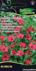 Gėlių sėklos, didžiažiedis linas Rubrum, 0,5 g., 8984, C