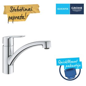 Plautuvės maišytuvas GROHE Quickfix Start, chromas, 32441002