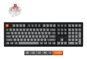 Belaidė žaidimų klaviatūra KEYCHRON K10 Max QMK, 100% mechaninė, juodos sp., K10M-H1