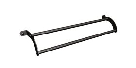 Rankšluosčių kabykla ANDEX Technic 302Ng, 50 cm, pakabinama, dviguba, nerūdijantis plienas, juoda