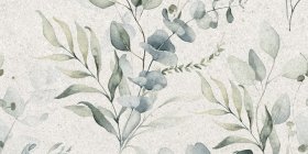 Plytelių keraminis dekoras KAI/CERAMICA FIORE, Ethera Grey Leaves 3204, 30 x 60 cm, 3 vnt./dėž., komplekte 2 vnt., rektifikuota, spalva pilka