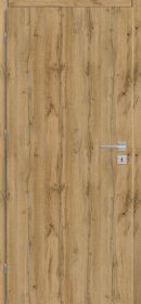 Laminuotos vidaus durys su užlaida VOSTER Plain, kairinės, spl. Oil oak , 2030x644x40 mm