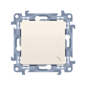Perjungiklis KONTAKT SIMON 10, kreminės sp., 1 klav., laiptų, CW6.01/41