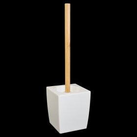 Tualeto šepetys SEPIO Valencia, pastatomas, ABS + bambukas, baltos spl.