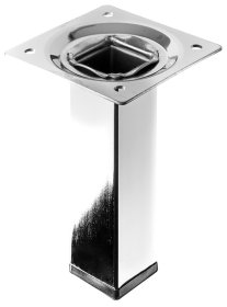 Baldų koja HETTICH, reguliuojama, sidabro spl., 100x25x25 mm, 1214