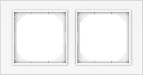 Rėmelis VILMA Qr1000 R02 Fit Line, 2 vietų, baltos sp.