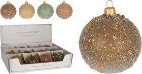 Eglutės žaisliukas, blizgantys, 4 skirtingi dizainai, 1 vnt., 80 mm