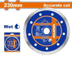 Deimantinis pjovimo diskas WADFOW, šlapiam pjovimui, 230x22.2 mm, segmento plotis 5 mm, WDC2K05