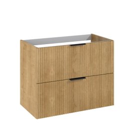 Vonios spintelė ELITA Reef 80, 80 x 63,5 x 45,2 cm, apatinė, pakabinama, be praustuvo (tinka Skappa 80), "Hamiltono" ąžuolo spalvos, 2DR, 169662