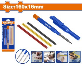 Statybinių staliaus pieštukų rinkinys WADFOW, 160x16 mm, WMB3K06