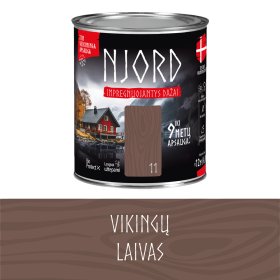 Impregnuojantys dažai medienai LUXDECOR NJORD, 2,5 l, (11) Vikingų laivas