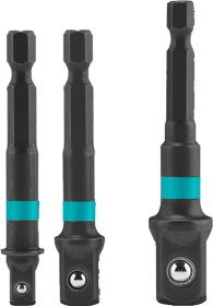 Perėjimai galvutėms TOTAL, 1/4", 3/8", 1/2", 3 vnt., TAC273651