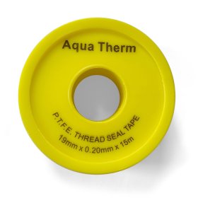 Tefloninė sandarinimo juostelė AQUATHERM, 19mm x 0,200mm x 15m, prof.