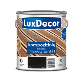 Kompozicinės dangos impregnantas LUXDECOR, 2,2 l, pilkos spalvos