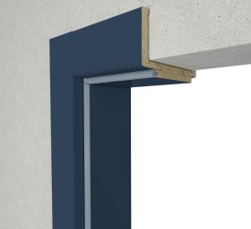 Laminuota durų stakta VOSTER reguliuojama, su apvadais, komplektas, kairė, spalva Dark deep blue, 100-140x80x2109 mm, 2 vnt., 100-140x80x784 mm, 1 vnt.