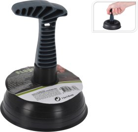 Kriauklės valymo įrankis, 13 x 16 cm, juodos sp.