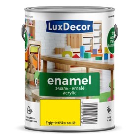 Universalus akrilinis emalis LUXDECOR, 2,5 l, Egipto saulės spalvos, blizgus