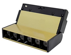 LED šviestuvas ORRO MAGNETIC MT03-3CCT-G, 6 W, 400 lm, 3000-6000 K, 112x22x105 mm.