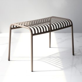 Lauko staliukas NOVELLY HOME MS19323, iš plieno, su antikorozine danga, sp. šviesiai ruda, 400 x 600 x 420 mm