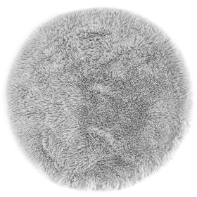 Kilimėlis ANDIAMO Alpa, 80 x 80 cm, apvalus, sidabro spl., 100 % poliesteris, Kinija, 701983