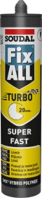 Klijai - hermetikas SOUDAL Fix All Turbo, baltos spalvos, 290 ml